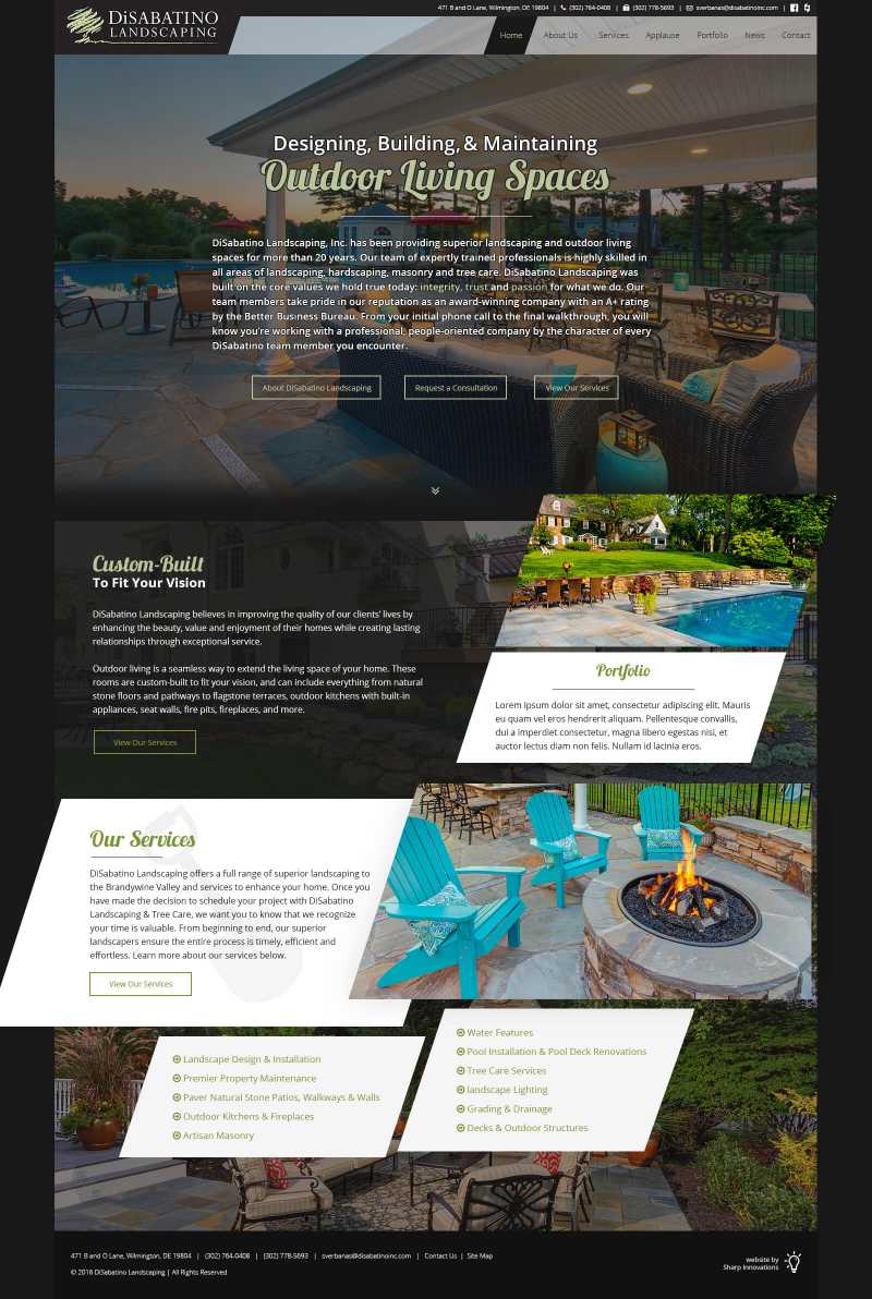 DiSabatino Landscaping Website Design
