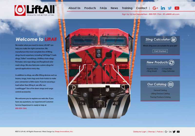 Lift-All Website Design